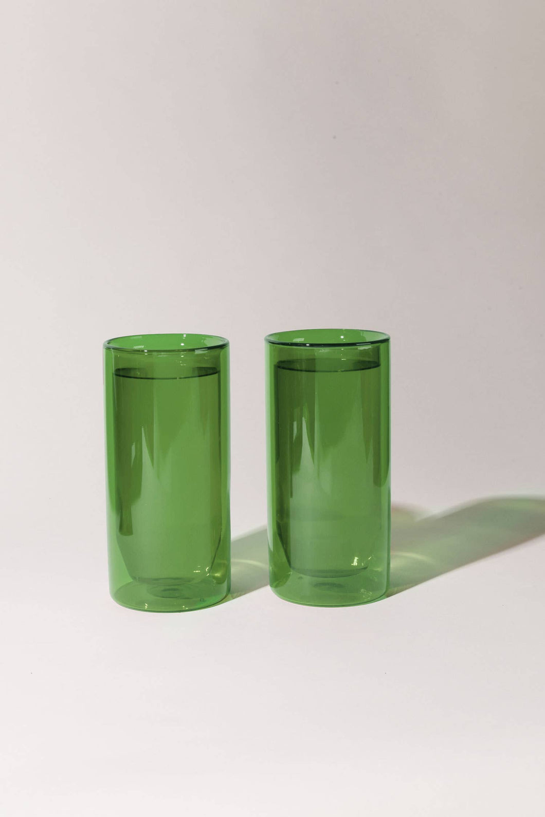 16 oz Double-Wall Verde Glass Set