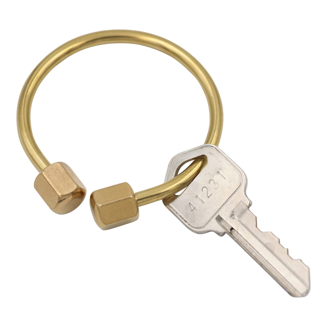 Brass Keyring -Key Fob/Keychain With Screw Closure