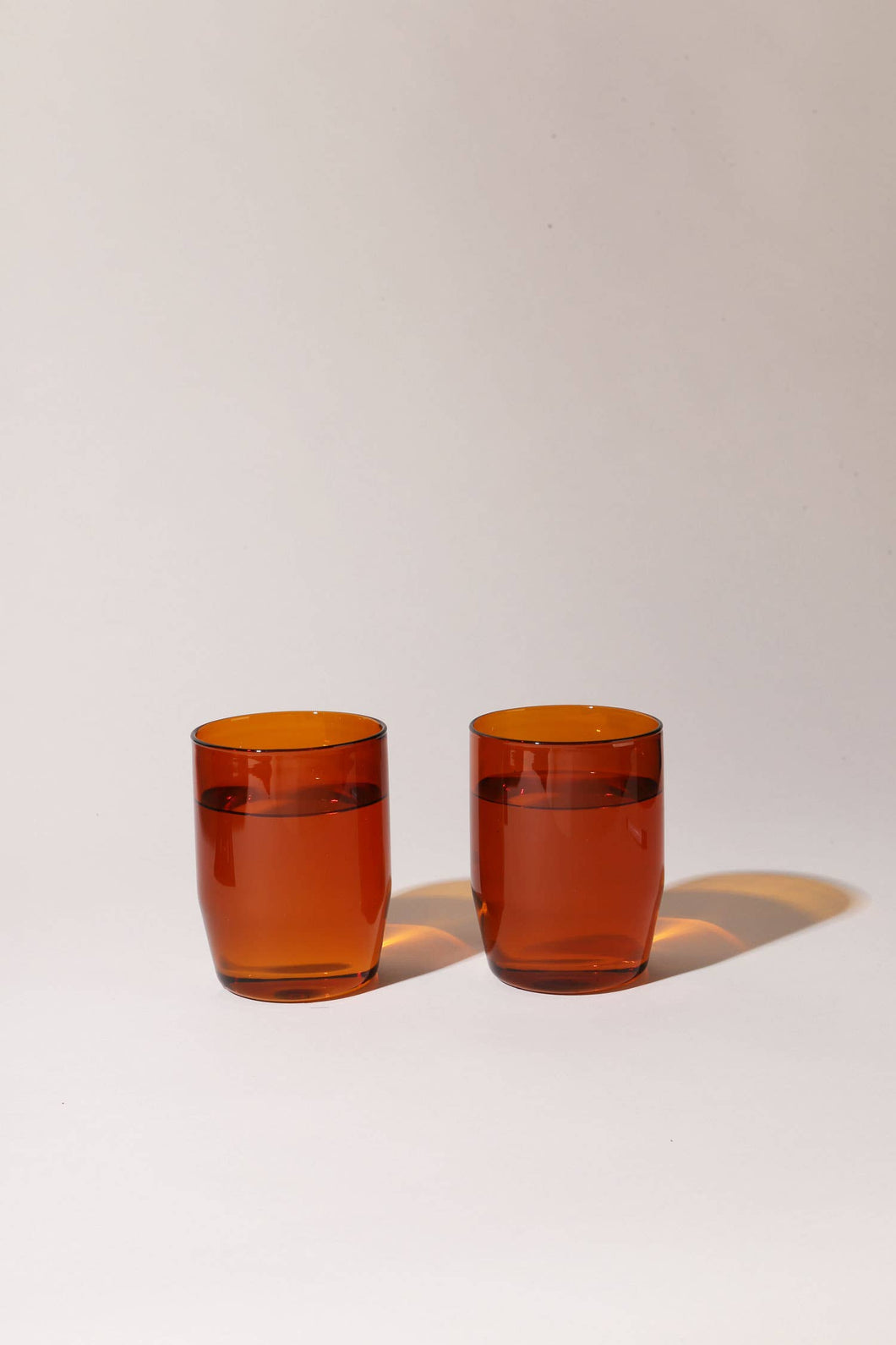 12 oz Century Amber Glass Set