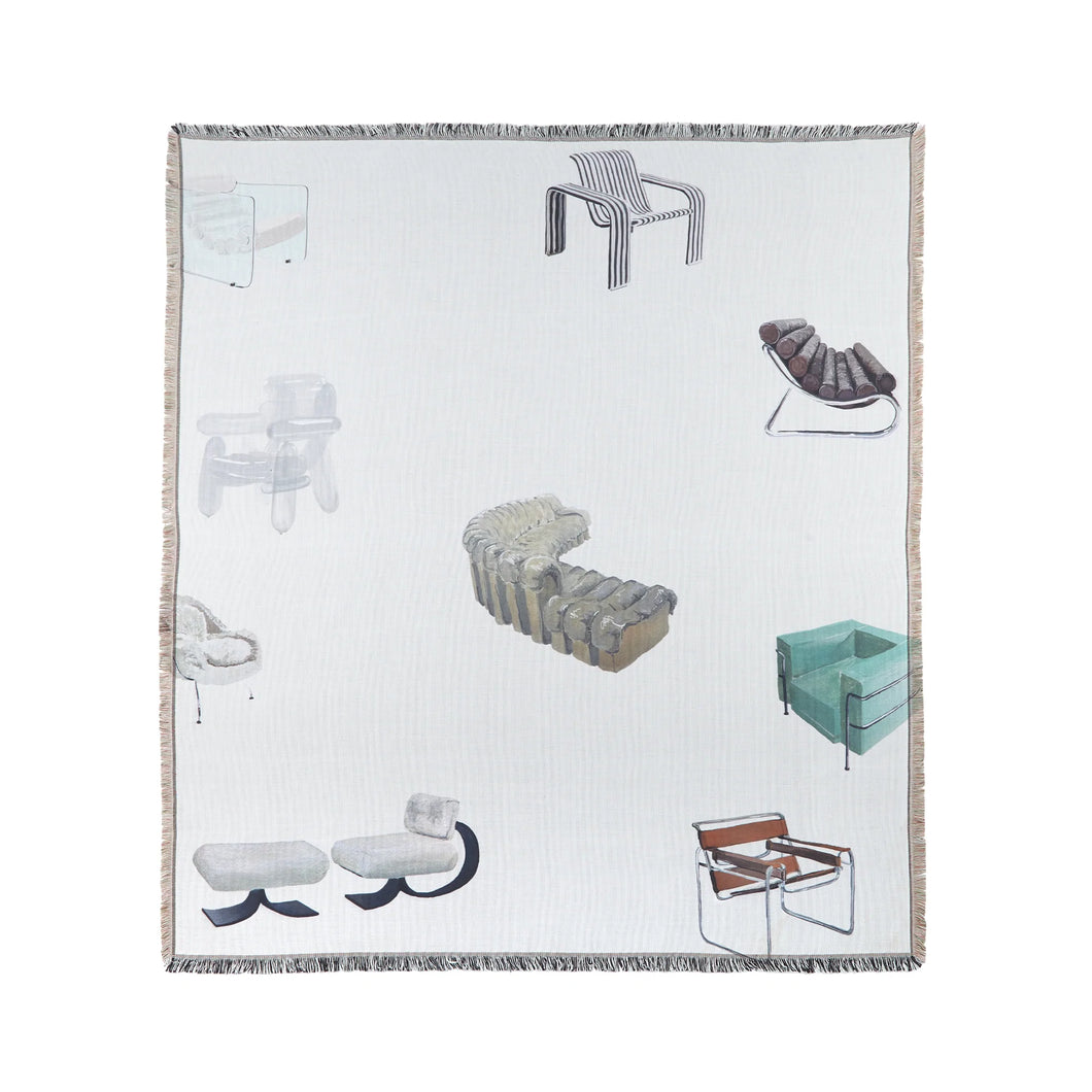 Iconic Chairs Woven Throw